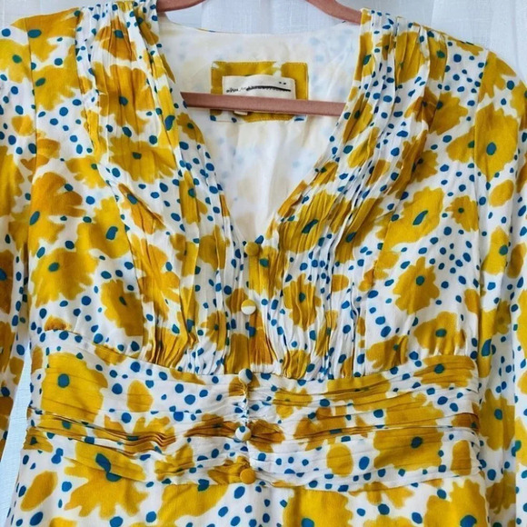 Anthropologie Vera Buttercup Mini Dress Size XS - Picture 7 of 16